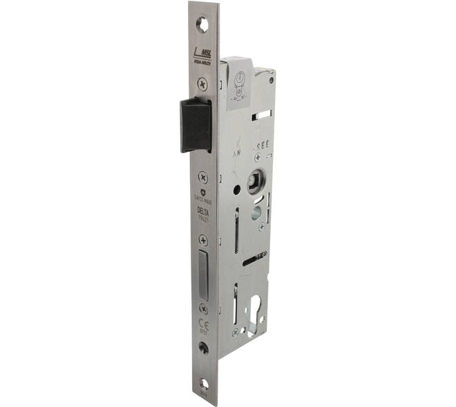 D+N smal veiligheidsslot doornmaat 40mm PC92 met 9mm krukgat toepasbaar voor din LS en RS deuren