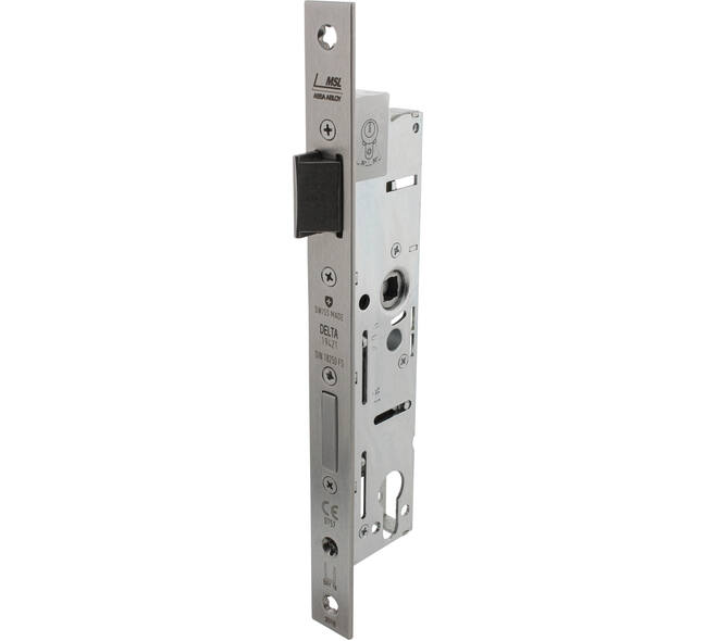 D+N smal veiligheidsslot doornmaat 60mm PC92 met 9mm krukgat toepasbaar voor din LS en RS deuren