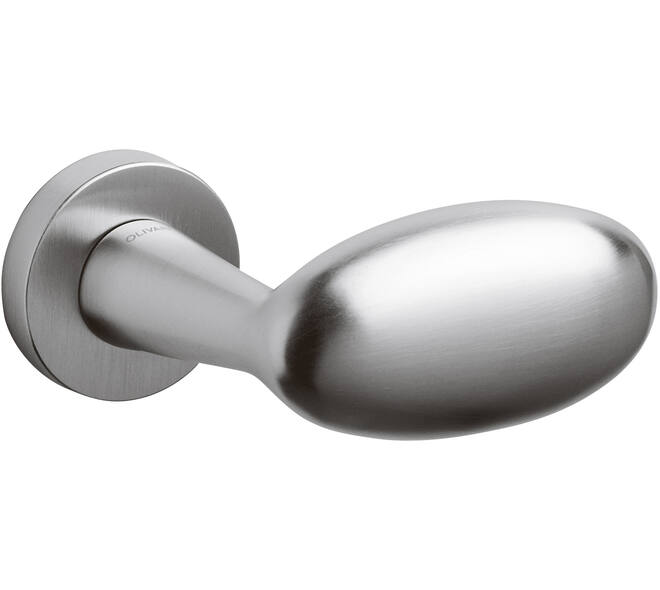 Olivari gatdeel Blindo Links wijzend + rond rozet 51x5mm Chroom mat