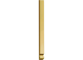 Stangenset tbv pomp-espagnolet 125cm messing ongelakt