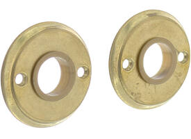 Rozetten ø50x5mm messing getrommeld