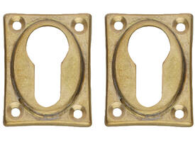Cilinderrozetten 47x37x5mm messing getrommeld