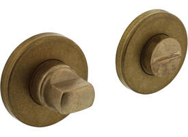 WC-sluiting verdekt ø49x7mm met stift 8x8mm messing getrommeld
