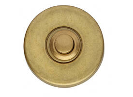 Deurbel rond ø49x7mm verdekt messing getrommeld