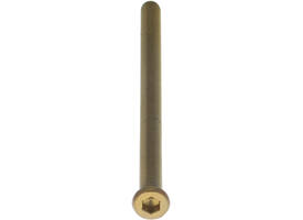 Bout 6-kant M6x100mm tbv SKG3 rozetten voor deurdikte 87-89mm PVD messing getrommeld