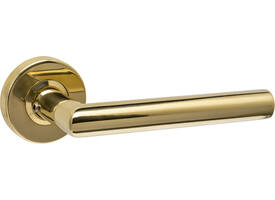 Gatdeel Jura op rozet verdekt ø53x10mm PVD messingkleur