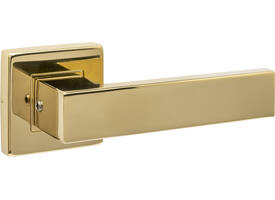 Gatdeel Amsterdam op rozet verdekt 53x53X10mm PVD messingkleur