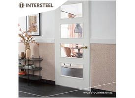Deurkruk Hera op rozet verdekt 55x55x10mm met nokken PVD messingkleur