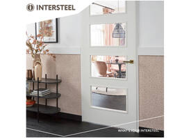 Deurkruk Bastian op rozet verdekt 55x55x10mm met nokken PVD messingkleur