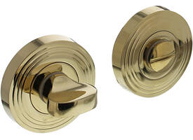WC-sluiting verdekt met rillen ø55x10mm en nokken met stift 8x8mm PVD messingkleur