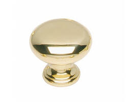 Meubelknop paddenstoel ø40mm messing gelakt