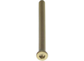 Bout 6-kant M6x84mm tbv SKG3 rozetten voor deurdikte 71-73mm PVD messingkleur