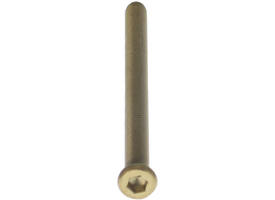 Bout 6-kant M6x80mm tbv SKG3 rozetten voor deurdikte 67-69mm PVD messingkleur