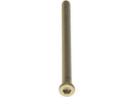 Bout 6-kant M6x100mm tbv SKG3 rozetten voor deurdikte 87-89mm PVD messingkleur