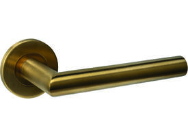 Gatdeel rechts Q 01 op rozet verdekt ø52x6mm PVD messing mat