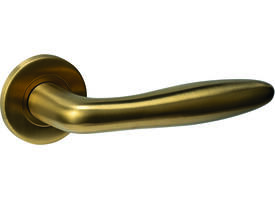 Gatdeel rechts Q 03 op rozet verdekt ø52x6mm PVD messing mat