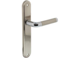 Gatdeel rechts Agatha op schild ovaal 242x43mm blind chroom/nikkel mat