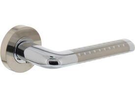 Gatdeel rechts Marion op rozet verdekt ø52x10mm met nokken chroom/nikkel mat