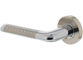 Gatdeel links Marion op rozet verdekt ø52x10mm met nokken chroom/nikkel mat