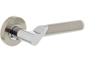 Gatdeel links Casper op rozet verdekt ø52x10mm met nokken chroom/nikkel mat