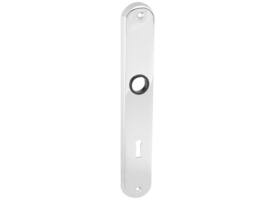 Schilden ovaal 236x37x9mm sleutelgat 72mm chroom