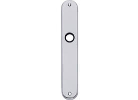 Schilden ovaal 236x37x9mm wc 78/8mm chroom