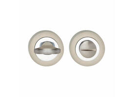 WC-sluiting verdekt ø52x10mm met nokken en stift 6x6mm chroom/nikkel mat
