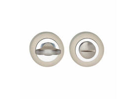 WC-sluiting verdekt ø52x10mm met nokken en stift 7x7mm chroom/nikkel mat