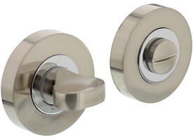 WC-sluiting verdekt ø52x10mm met nokken en stift 8x8mm chroom/nikkel mat