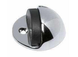 Deurstop bolrond ø45x22mm vloermontage chroom