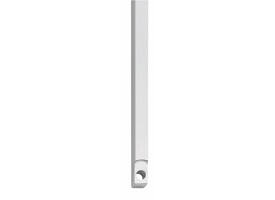 Stangenset tbv kruk-espagnolet lang 125cm chroom
