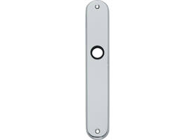 Schilden ovaal 236x37x9mm wc 72/8mm chroom mat