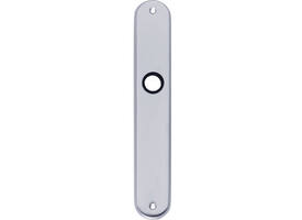 Schilden ovaal 236x37x9mm wc 78/8mm chroom mat