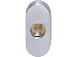 Basisplaat ovaal tbv raamkruk hals ø18mm chroom mat