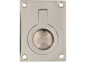 Luikring recht 41x31mm nikkel