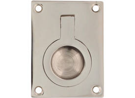 Luikring recht 50x39mm nikkel