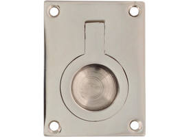 Luikring recht 65x49mm nikkel