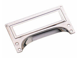 Etiketgreep 73 x 43mm nikkel