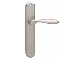 Gatdeel rechts George op schild ovaal 242x43mm blind nikkel mat