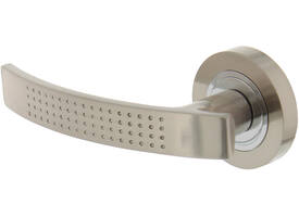 Gatdeel links William op rozet verdekt ø52x10mm met nokken chroom/nikkel mat
