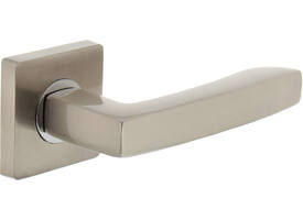 Gatdeel rechts Dean op rozet verdekt 55x55x10mm met nokken chroom/nikkel mat