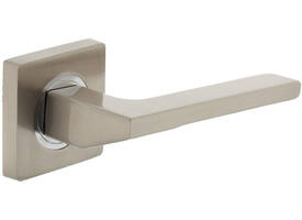 Deurkruk Ben op rozet verdekt 55x55x10mm met nokken chroom/nikkel mat