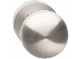 Knoprozet verdekt ø52x10mm met nokken en vaste knop paddenstoel met wisselstift nikkel mat