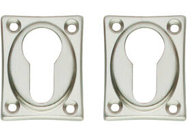 Cilinderrozetten 47x37x5mm nikkel mat