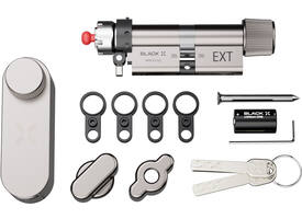 Black X Smart Lock 35/35mm - 45/45mm mat nikkel
