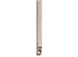 Stangenset tbv kruk-espagnolet lang 125cm nikkel mat