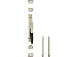 Set pomp-espagnolet Ton 222 inclusief stangenset 2x 1250mm nikkel mat/ebbenhout