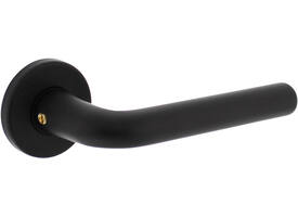 Gatdeel Derby met rozet verdekt ø50x7mm met nokken zwart