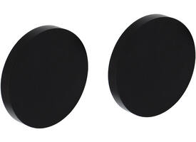 Afdekrozetten verdekt ø56x9mm met nokken zwart