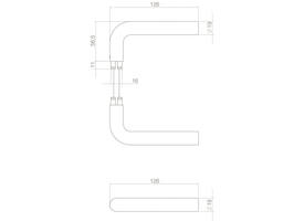 Deurkruk Luzern structuur zwart